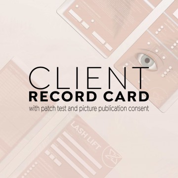 Client Record Card LashLift