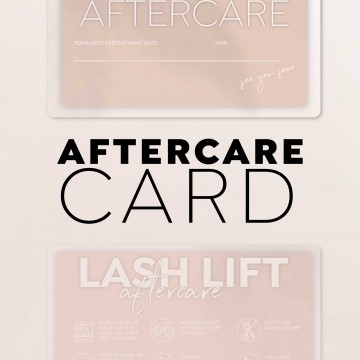 Aftercare Card LashLift